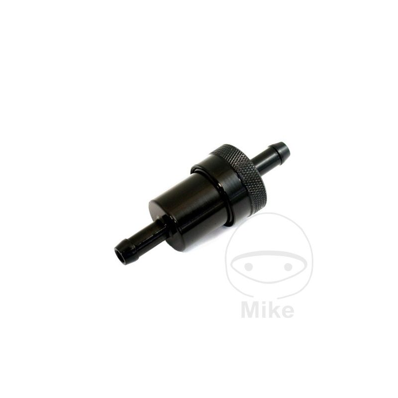 Filtro de combustible 8 mm aluminio negro JMP | Motos Camaral