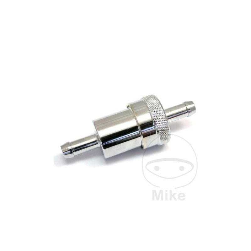 Filtro de combustible 8 mm aluminio cromado JMP | Motos Camaral