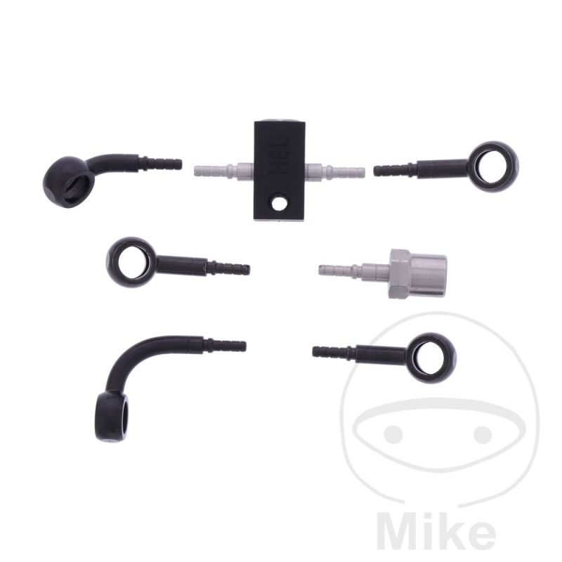 Kit Latiguillos de Freno Metálicos Negros 4 Piezas | Motos Camaral