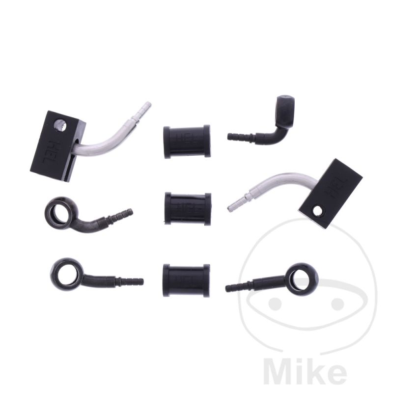 Kit Latiguillo de Freno Metálico 3 Piezas Negro | Motos Camaral