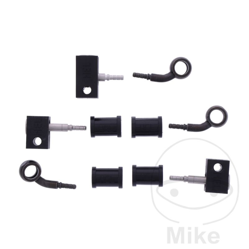 Latiguillo de Freno Metálico Kit 3 Piezas Negro | Motos Camaral