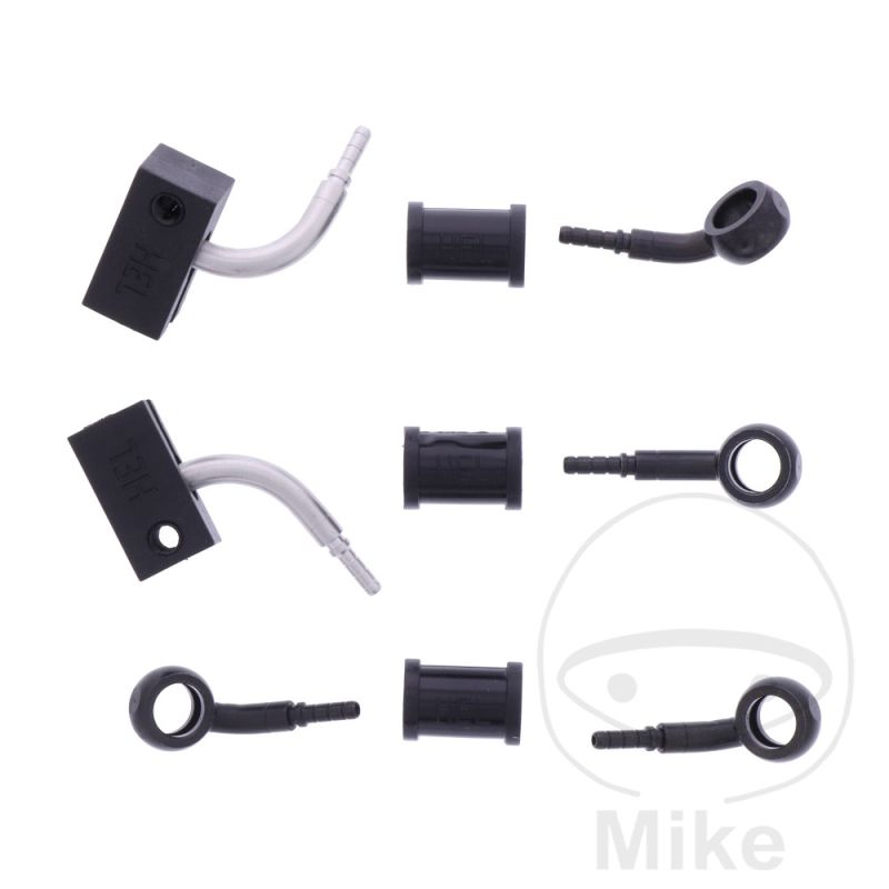 Latiguillo de Freno Metálico Kit 3 Piezas Negro | Motos Camaral