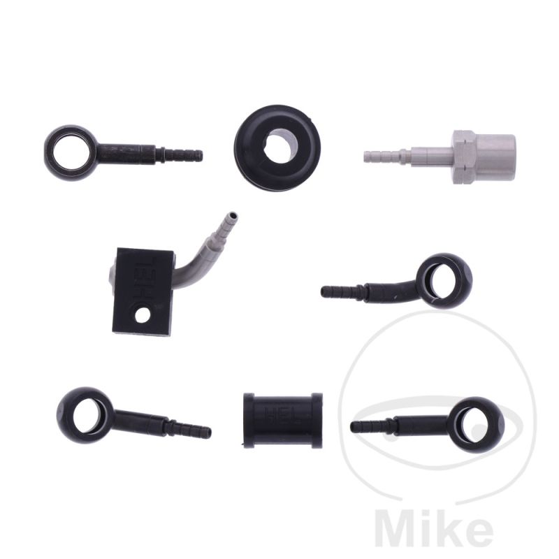 Kit Latiguillo de Freno Metálico 3 Piezas Negro | Motos Camaral