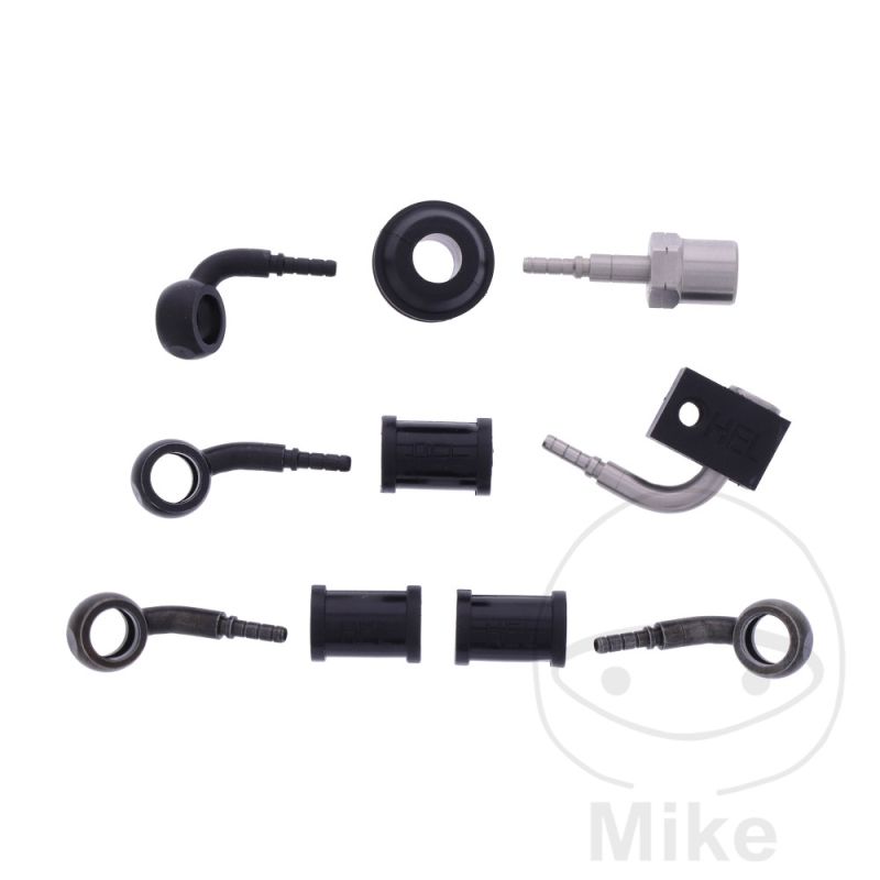 Latiguillo de Freno Metálico Kit 3 Piezas Negro | Motos Camaral