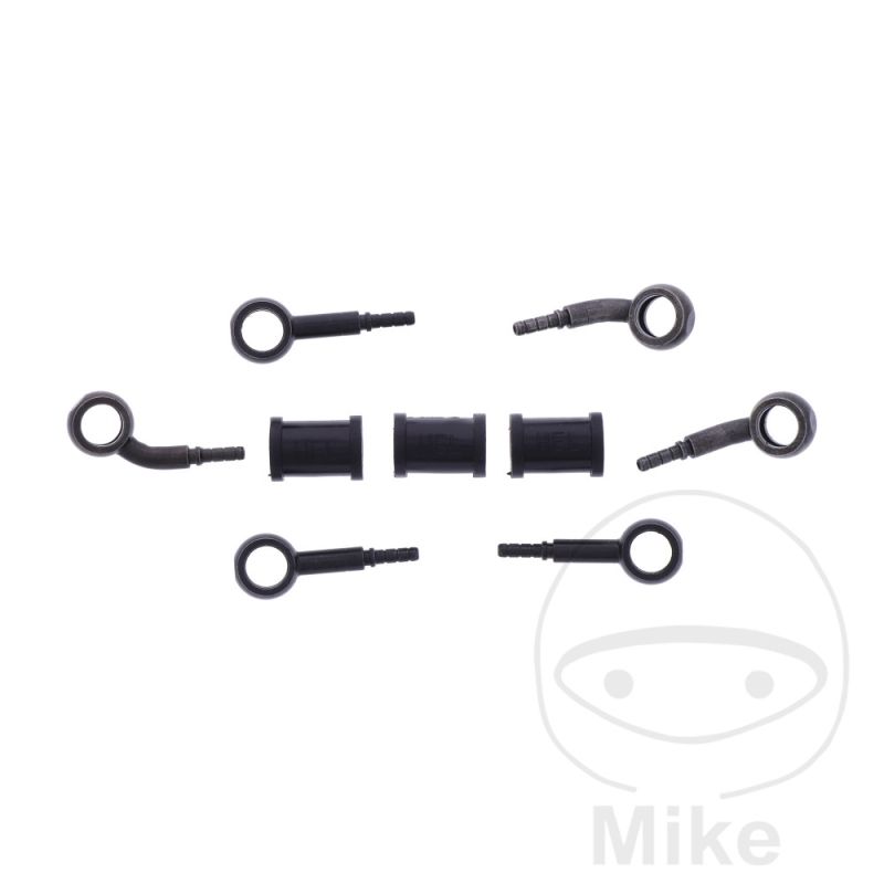 Latiguillo de Freno Metálico Kit 3 Piezas Negro | Motos Camaral