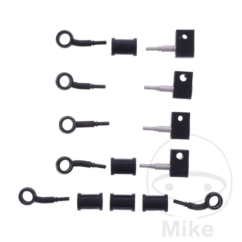 Latiguillo de Freno Metálico Kit 5 Piezas Negro | Motos Camaral