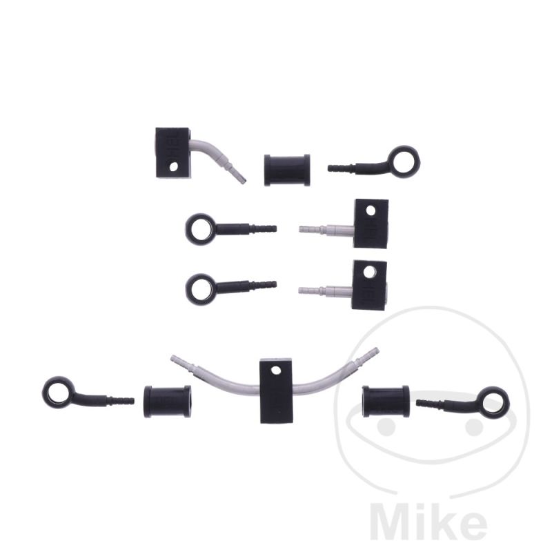 Latiguillo de Freno Metálico Kit 5 Piezas Negro | Motos Camaral