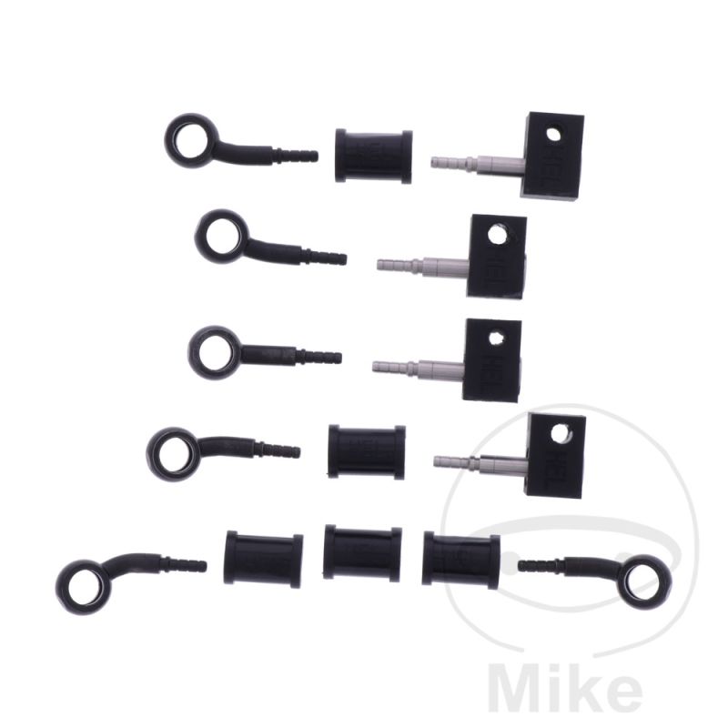 Latiguillo de Freno Metálico Kit 5 Piezas Negro | Motos Camaral