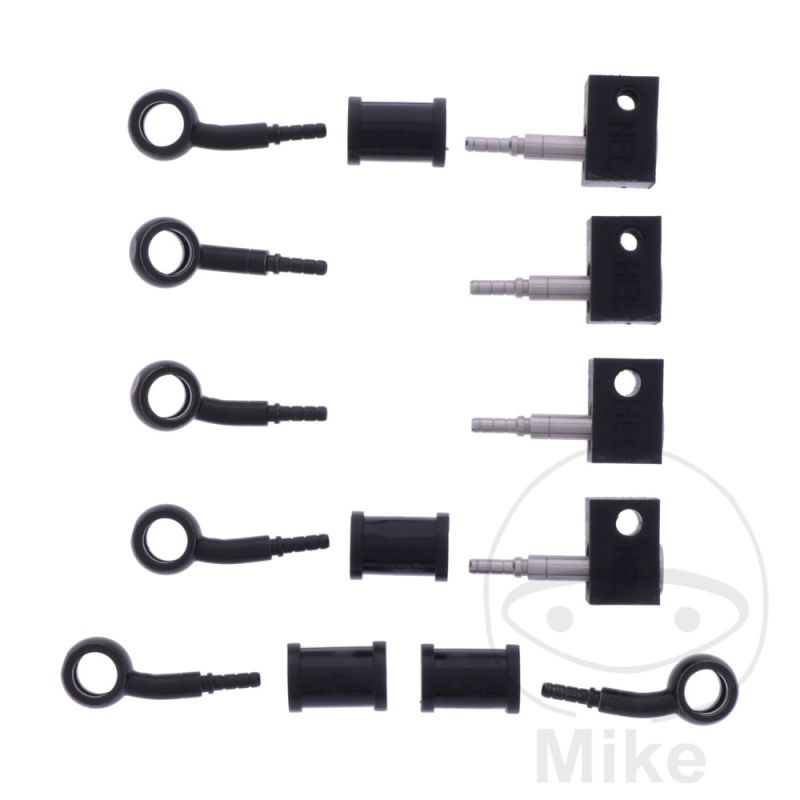 Latiguillo de Freno Metálico Kit 5 Piezas Negro | Motos Camaral