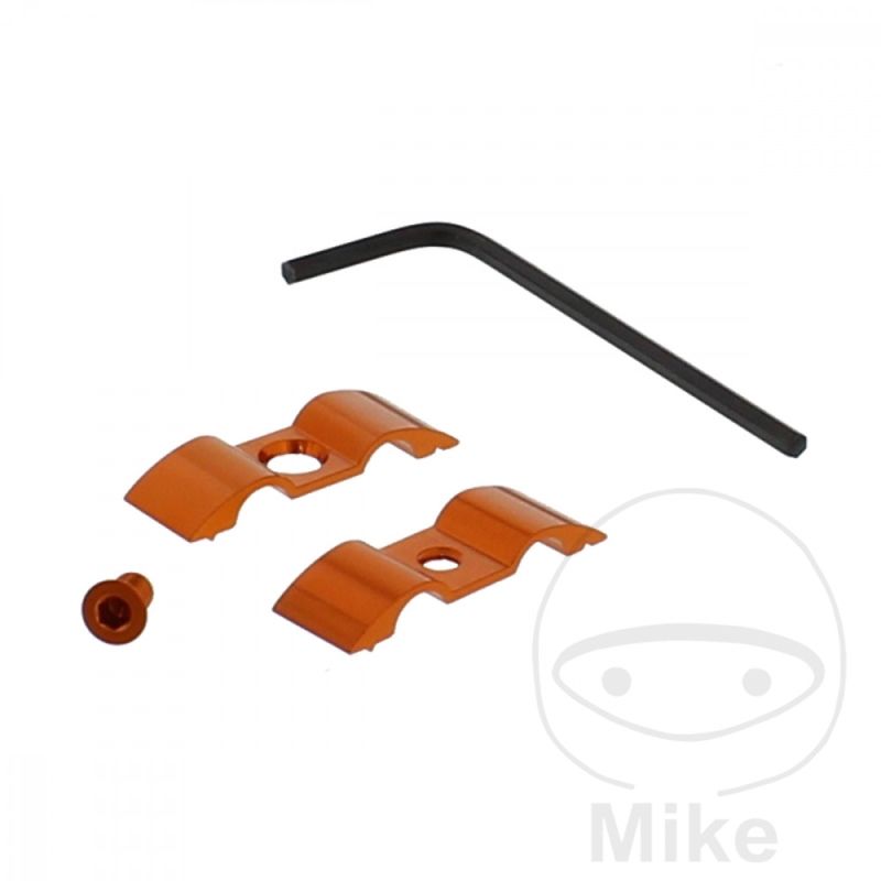 Soporte Latiguillo de Freno JMP Bolt 7 mm Doble Naranja | Motos Camaral
