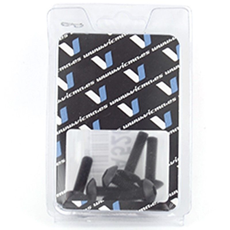Kit 6 tornillos allen cabeza alomada M5x25mm negro V PARTS - motoscamaralweb.com