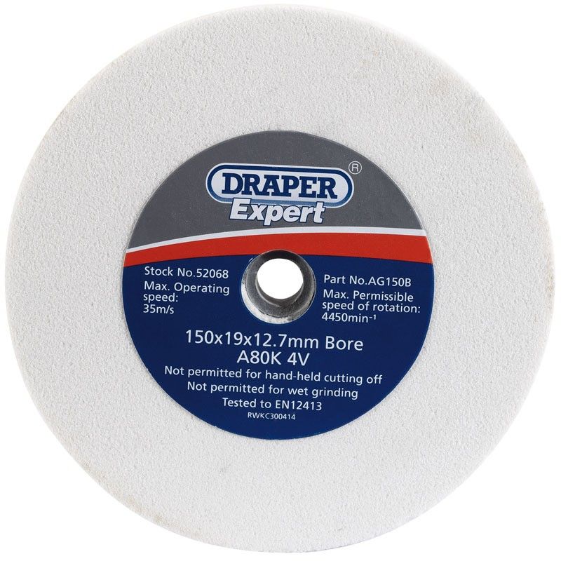 Muela abrasiva DRAPER Ø150mm grano 80- motoscamaralweb.com