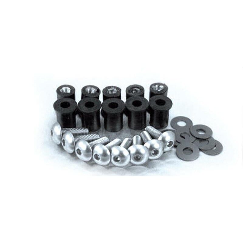 Juego de tornillos para cúpula BIHR Ø5mm negro - 8 unidades - motoscamaralweb.com
