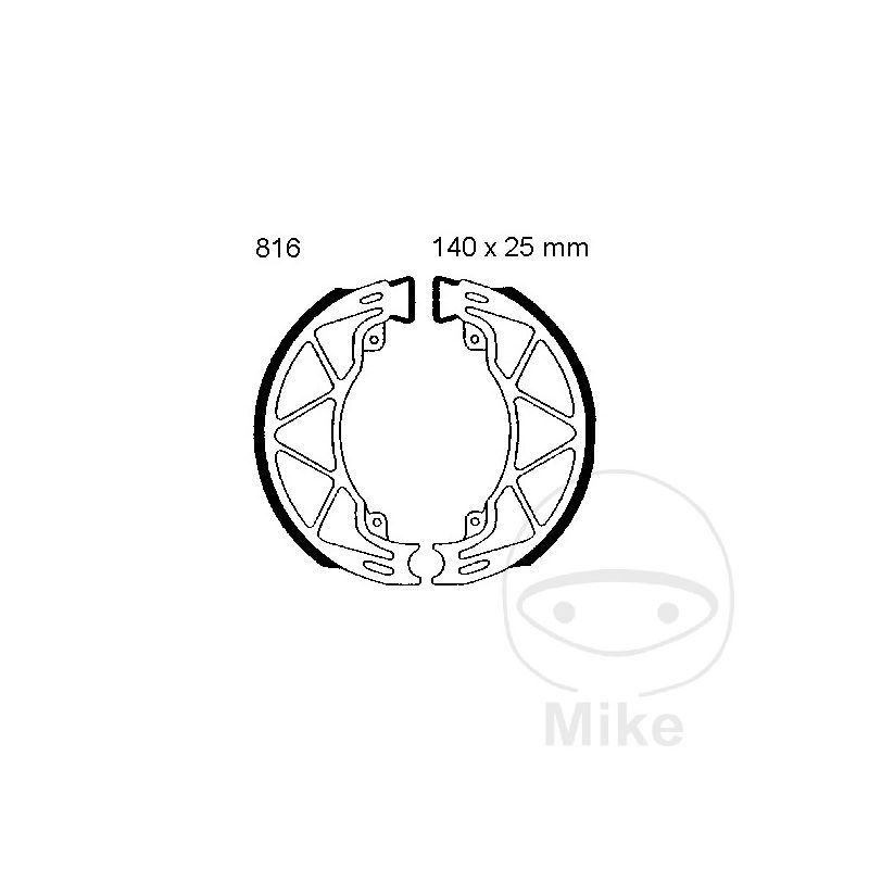 Zapatas de freno sin muelle EBC 7860075 | Motos Camaral