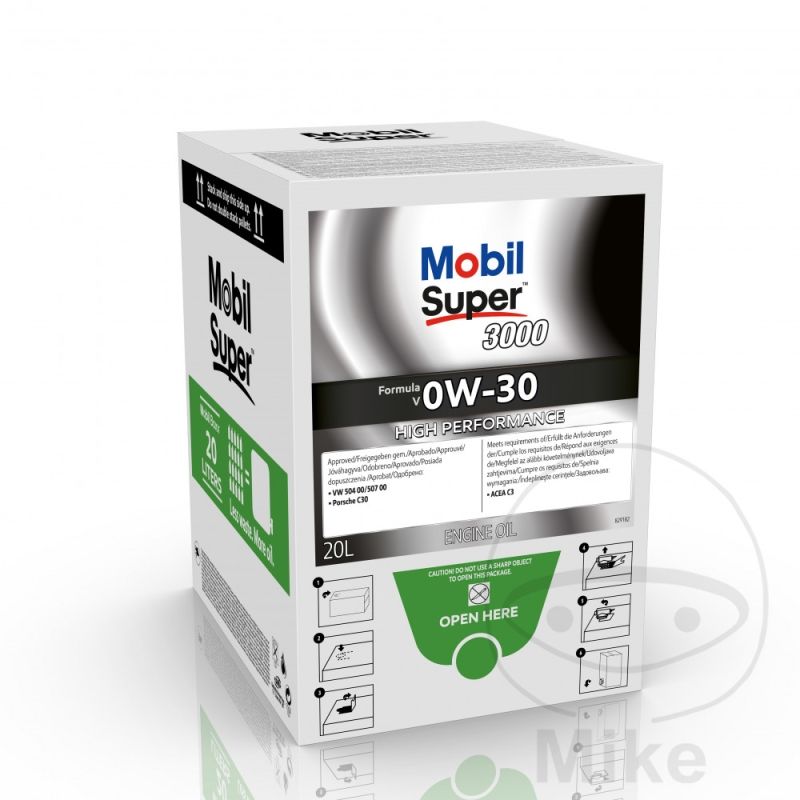 Aceite Motor Mobil 0W30 SUP 20L con Grifo | Motos Camaral