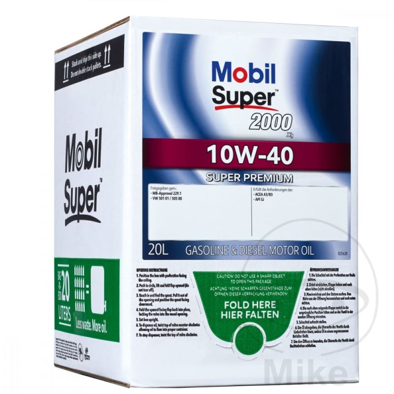 Aceite Motor Mobil Super 2000 X1 10W40 20L | Motos Camaral