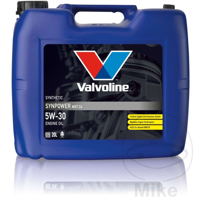 Aceite Motor 5W30 Valvoline MST C4 20L | Motos Camaral