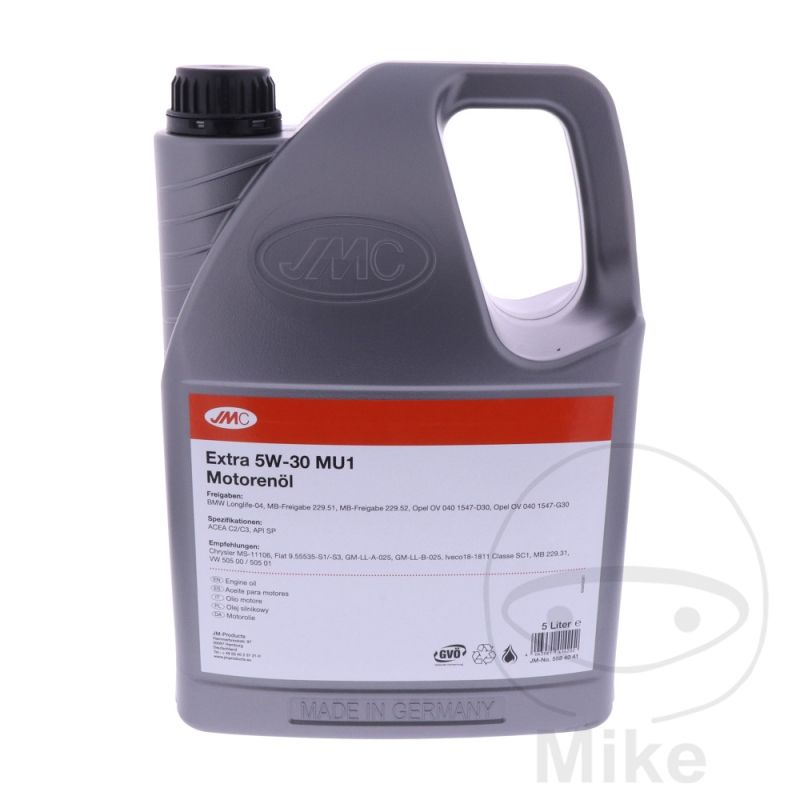 Aceite Motor 5W30 JMC MU1 5 Litros | Sintético | Motos Camaral