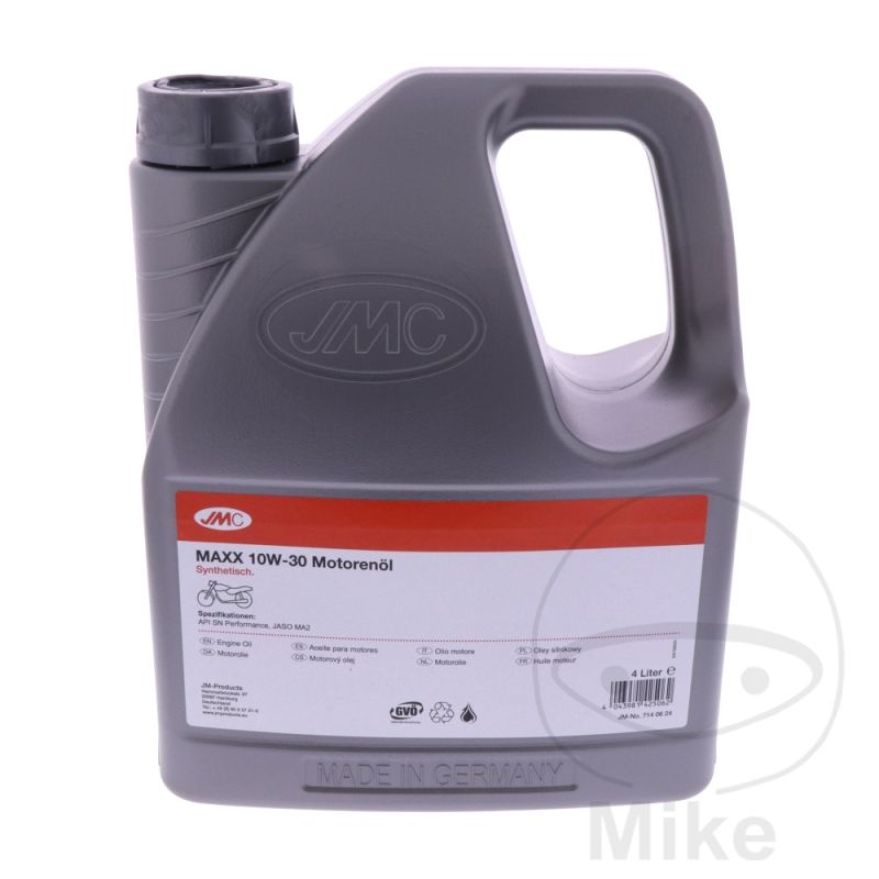 Aceite Motor 10W30 4T JMC Maxx Sintético 4L | Motos Camaral