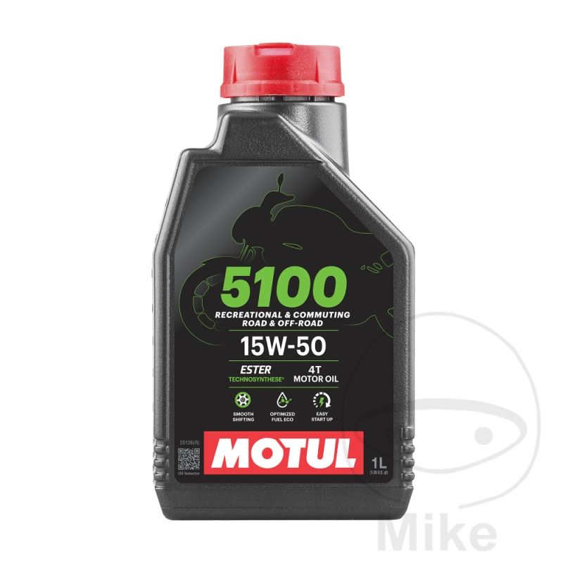 Aceite Motul 5100 15W50 4T 1L | HC-Sintético | Motos Camaral