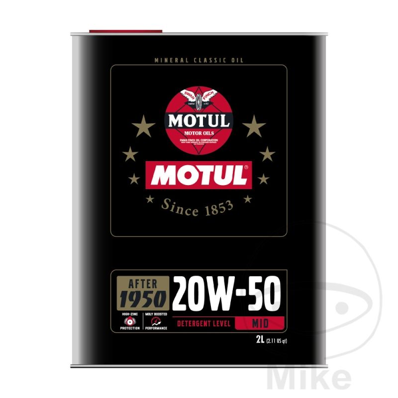 Aceite Motor Motul 20W50 4T Mineral Clásico 2L | Motos Camaral