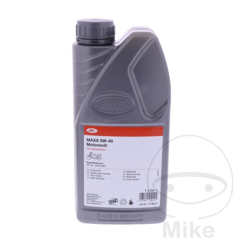 Aceite Motor 5W40 4T JMC Maxx Sintético 1L | Motos Camaral