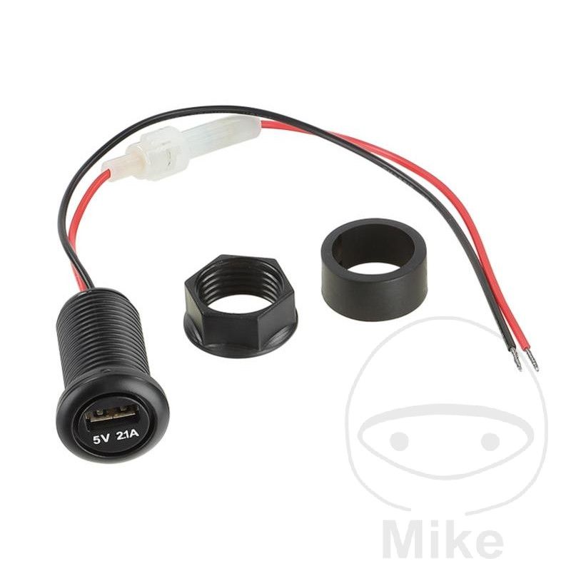 Transformador de tensión 12V a 5V USB 2.1A | Motos Camaral