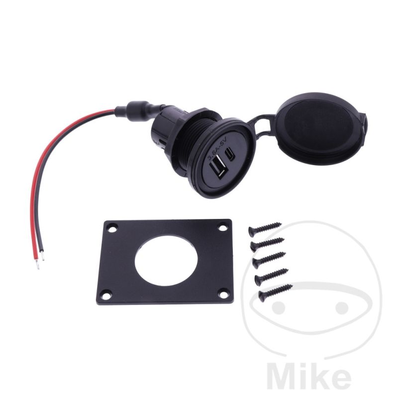 Enchufe Doble Power USB para Moto | Motos Camaral