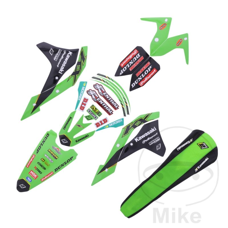 Kit Adhesivos BlackBird Racing Réplica 2021 Kawasaki | Motos Camaral