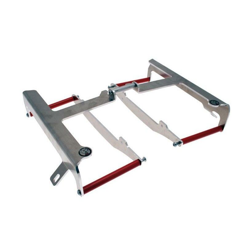 Protectores de radiador aluminio rojo AXP Honda AX1370 - motoscamaralweb.com