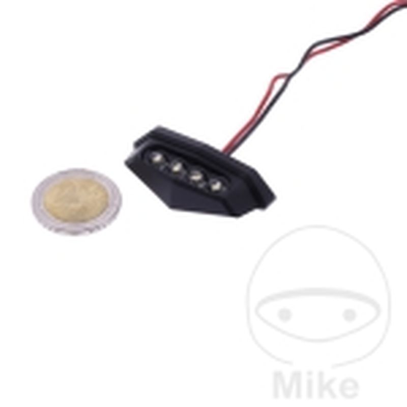 Luz de Matrícula LED JMP Negra | Motos Camaral