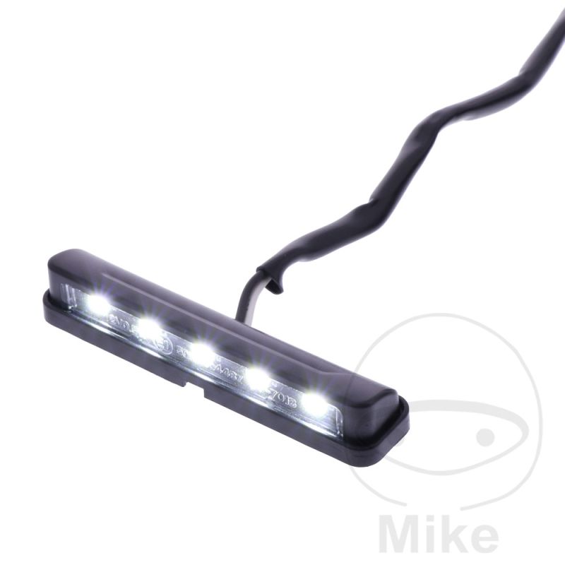 Luz de Matrícula LED JMP Negra Adhesiva | Motos Camaral