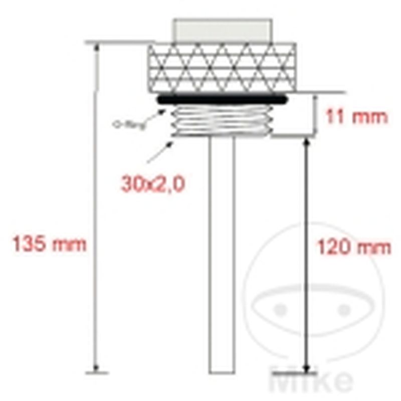 Indicador Temperatura Aceite JMP 30X2MM | Motos Camaral