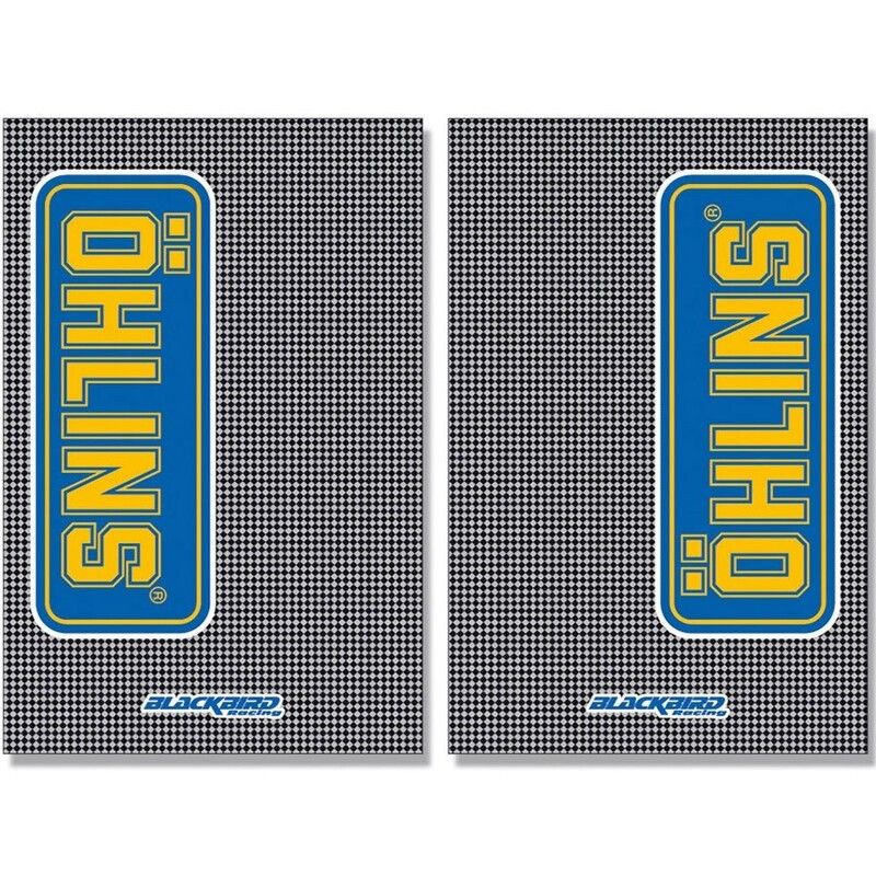 Adhesivos de horquilla Blackbird look carbono Ohlins 5015O - motoscamaralweb.com