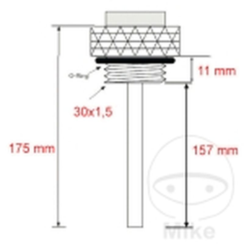 Indicador Temperatura Aceite JMP 30x1.5mm | Motos Camaral