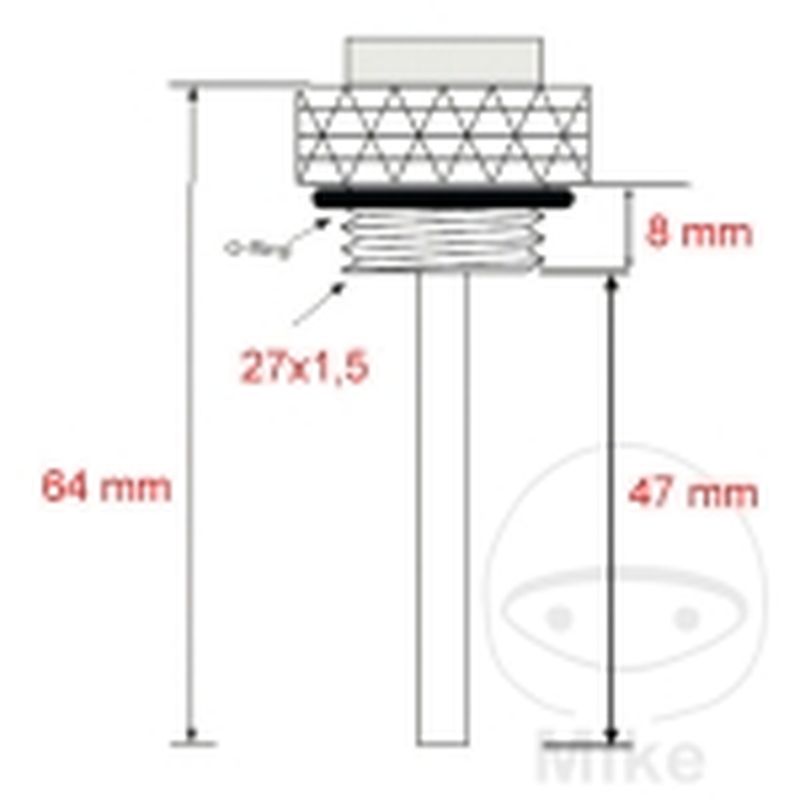 Indicador Temperatura Aceite JMP 27x1.5mm | Motos Camaral