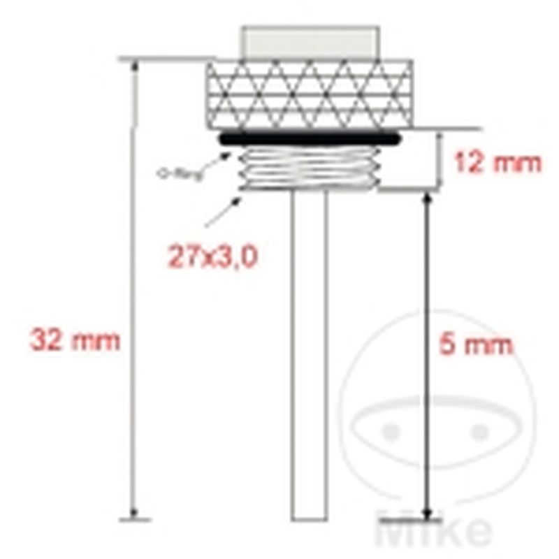 Indicador Temperatura Aceite JMP 27x3mm | Motos Camaral