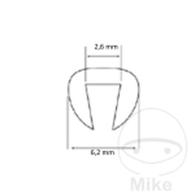 Protección Bordes Parabrisas Puig Transparente 5m | Motos Camaral