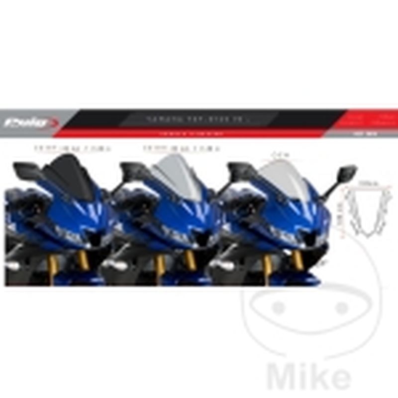Cúpula Racing Puig Negra | Parabrisas Moto | Motos Camaral