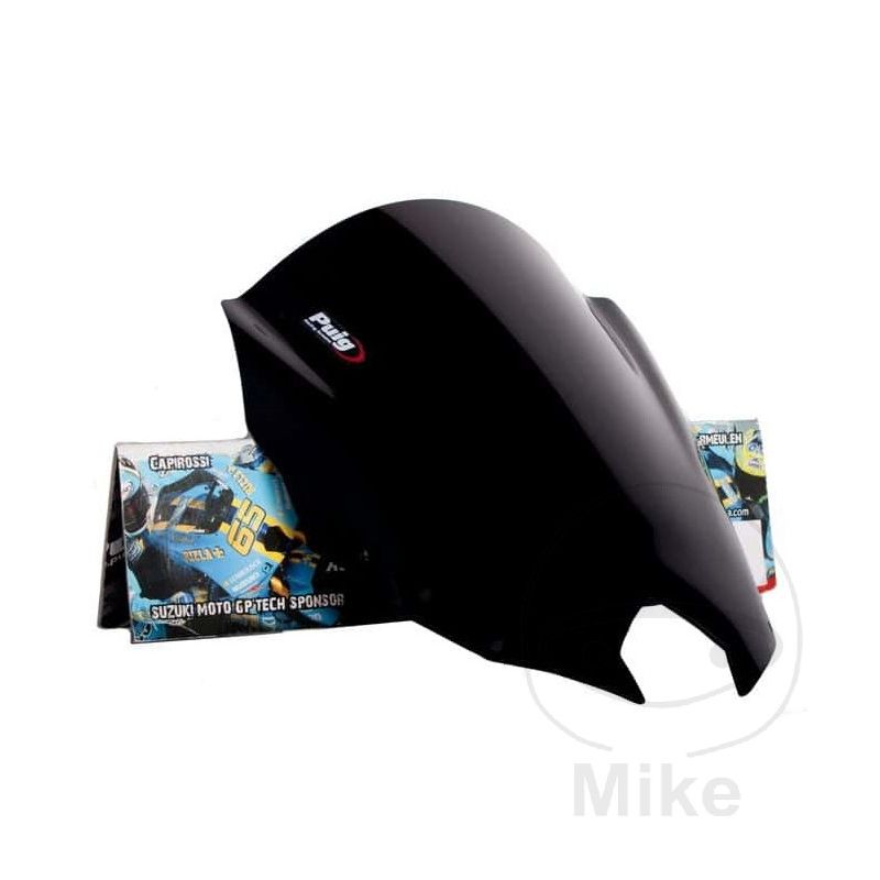 Cúpula Racing Puig Negra | Parabrisas Moto | Motos Camaral