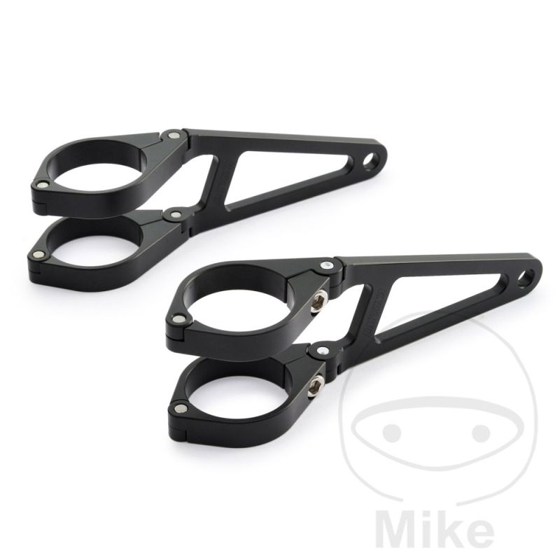 Soporte Faro Daytona 41 mm Largo Aluminio Negro | Motos Camaral