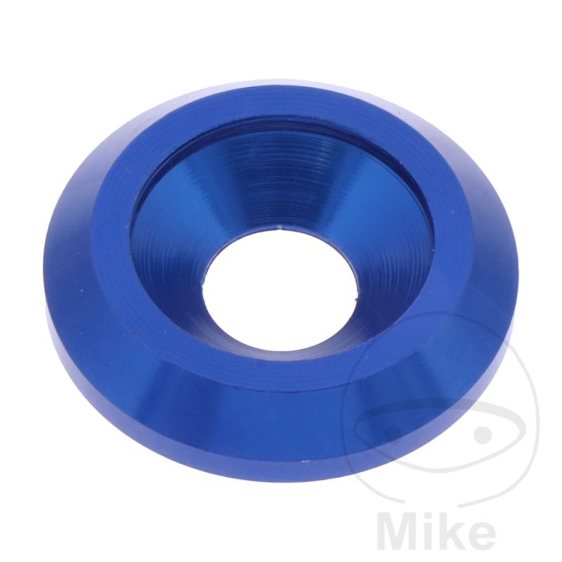 Arandela Lisa Fresada JMP Bolt M8 Aluminio Azul | Motos Camaral