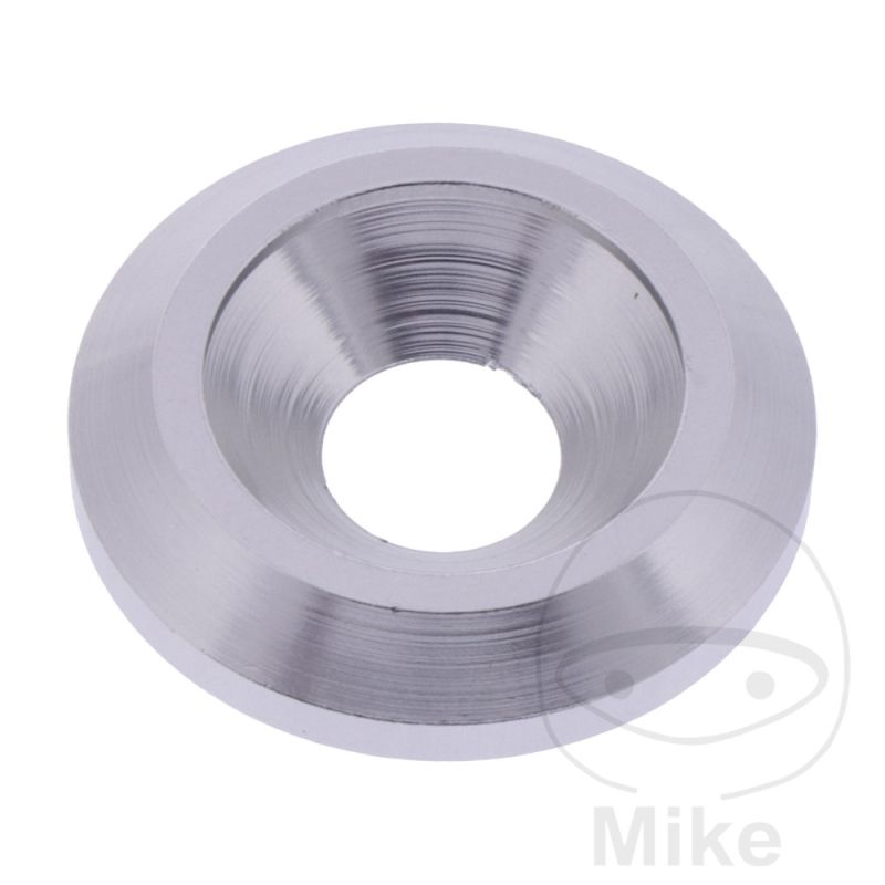 Arandela Lisa Fresada JMP Bolt M8 Aluminio Plata | Motos Camaral