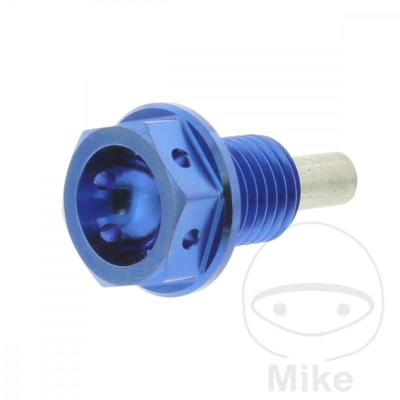 Tornillo Magnético Drenaje Aceite JMP M12X1.5mm Azul | Motos Camaral