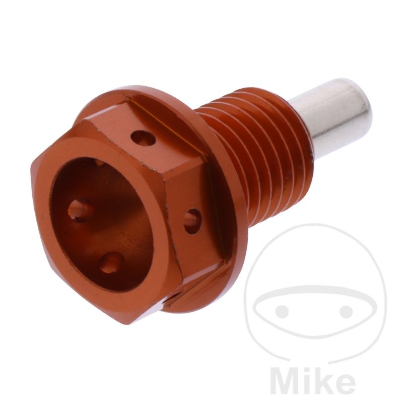 Tornillo Magnético Drenaje Aceite JMP M12X1.5 Naranja | Motos Camaral