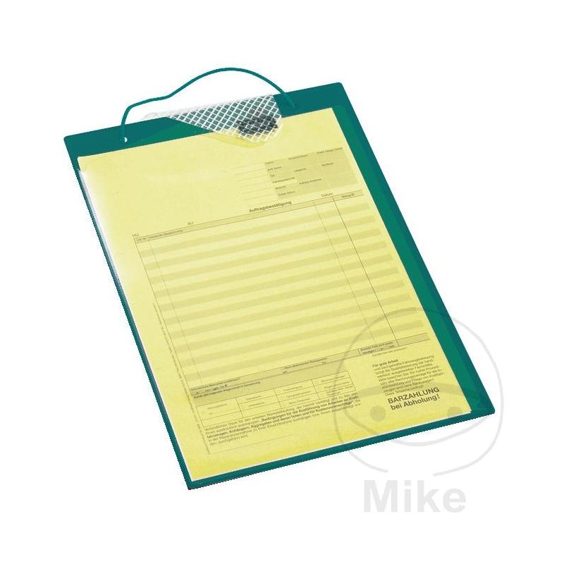 Portapapeles A4 Verde con Compartimento - Pack 10 | Motos Camaral