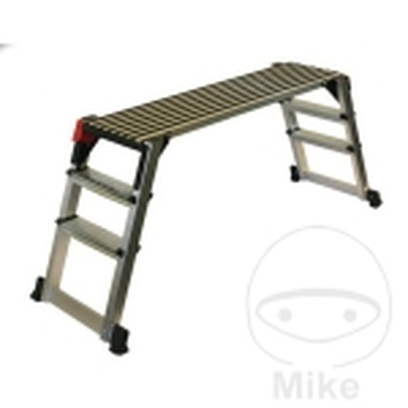 Plataforma de Trabajo en Aluminio 1250x300x750mm | Motos Camaral