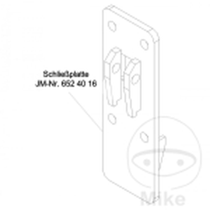 Schliessplatte Klinke JMP Fox 4000 H | Recambio Taller | Motos Camaral