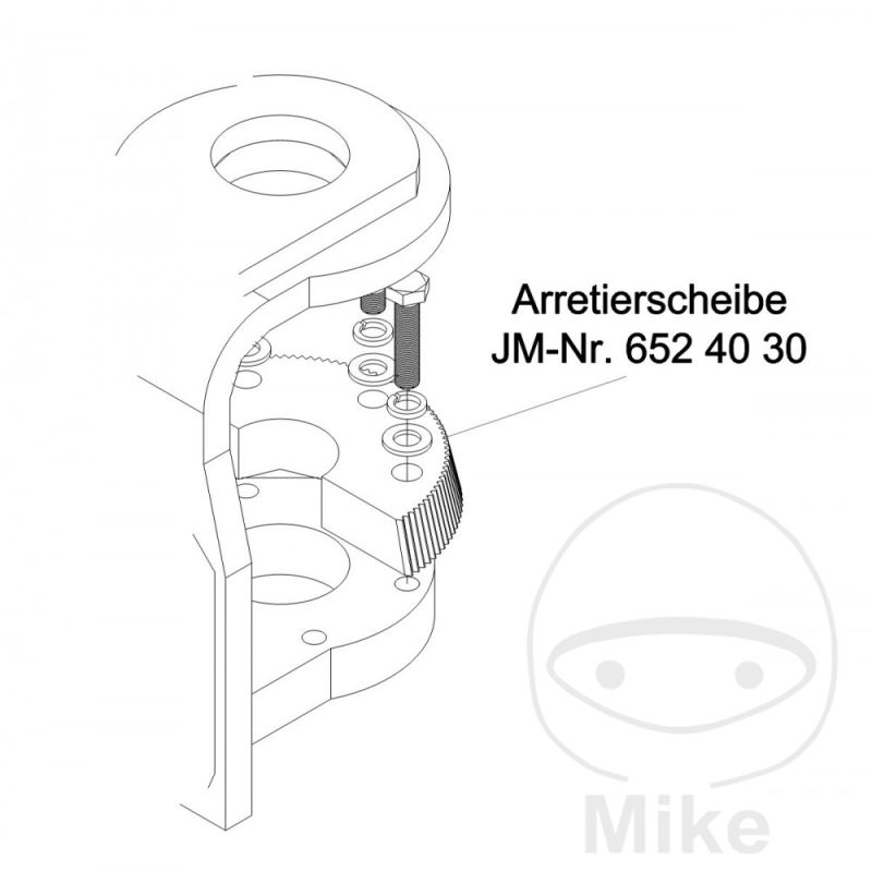 Arretierscheibe 6524140 03/26 Negro | Recambio Plataforma | Motos Camaral