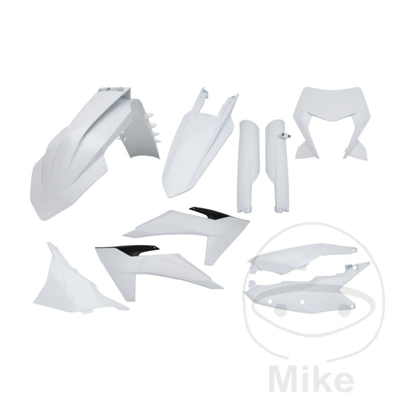 Kit de Plásticos Completo Blanco Enduro y Cross | Motos Camaral